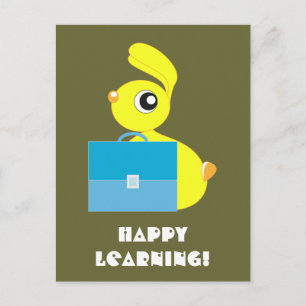 Happy Learning Postcard Postkarte