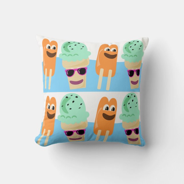 Happy Leckerei Friends Milkshake Kawaii Pops Spaß Kissen (Vorderseite)