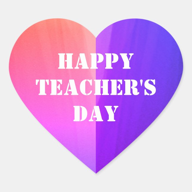 HAPPY LEHRER'S DAY Sticker (Vorderseite)