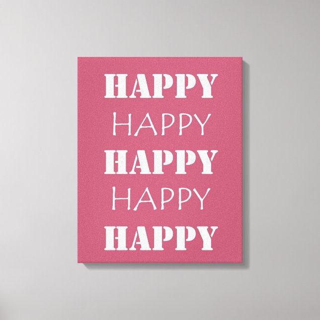 Happy Leinwanddruck (Vorderseite)