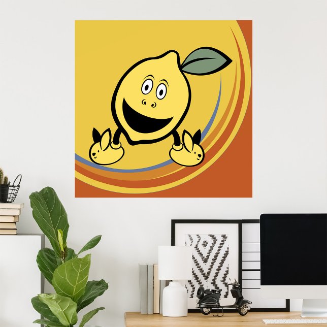 Happy Lemon Face Poster (Von Creator hochgeladen)