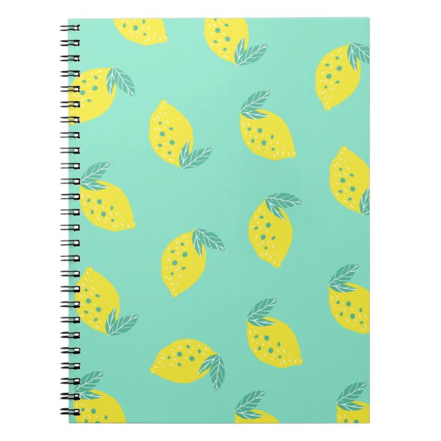 Happy Lemons Pattern | Cahier Journal (Devant)
