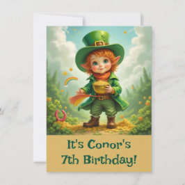 Happy Leprechaun Child's St. Patrick's Day Einladung
