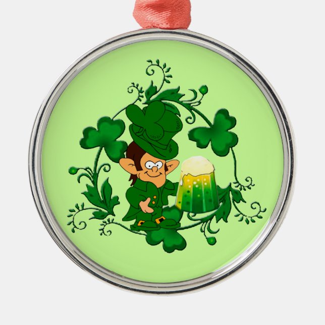 Happy Leprechaun Ornament (Vorne)