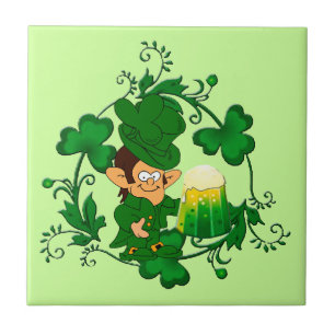 Happy Leprechaun Tile Fliese