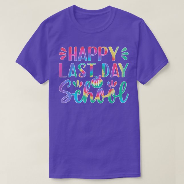 Happy letzten Tag Shirt Lehrerin Gra (Design vorne)