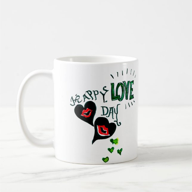 Happy Liebe Day Tasse (Links)