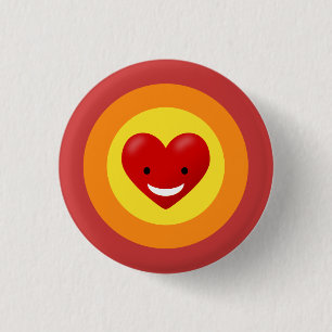Happy Liebe Heart Button