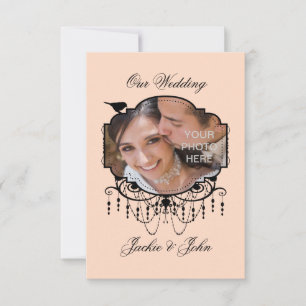 Happy Life ~ PHOTO INSERT Invitations / RSVP