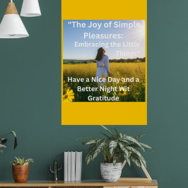 Happy Life Secret: Freude in kleinen Dingen finden Poster
