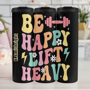 Happy Lift stark farbig Grafik Thermosbecher