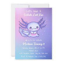 Happy Lila Axolotl Geburtstag