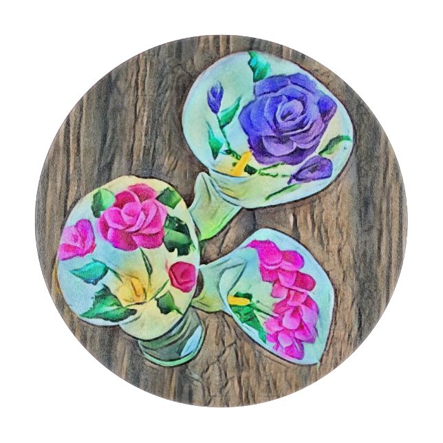 Happy Lilys Schneidebrett (Vorderseite)