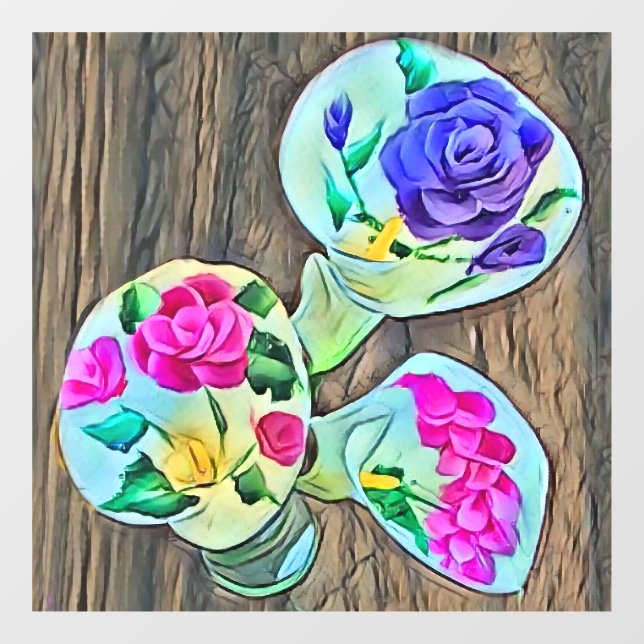 Happy Lilys Window Clying Fensteraufkleber (Blatt)