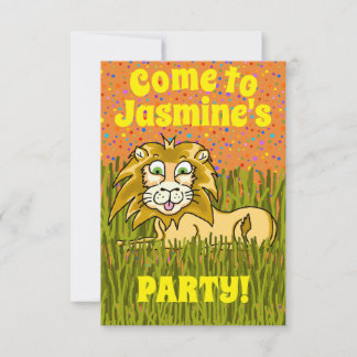 Happy Lion Party Einladung