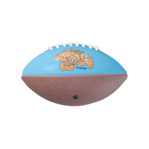 Happy lionfish Cartoon Illustration Football