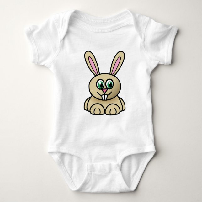 Happy Little Bunny Baby Strampler (Vorderseite)