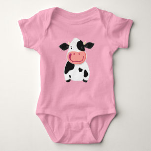 Happy Little Holstein Milchkühe Baby Strampler