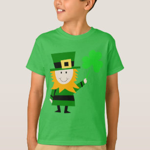 Happy Little Leprechaun Kids's Green T-Shirt