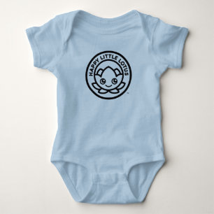 Happy Little Lotus One-Piece, klassisches Logo Baby Strampler