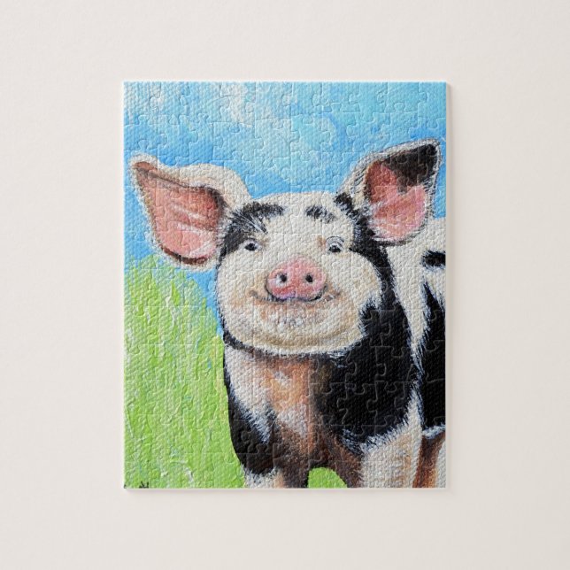 Happy Little Pig Painting (Vertikal)