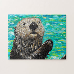 Happy Little Sea Otter Malerei