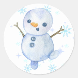 Happy Little Snowman Aufkleber