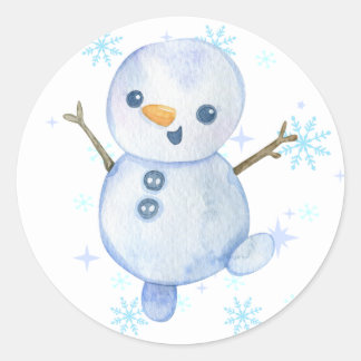Happy Little Snowman autocollants