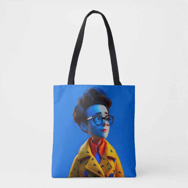 Happy Little Typ Tote Bag Tasche (Vorderseite)
