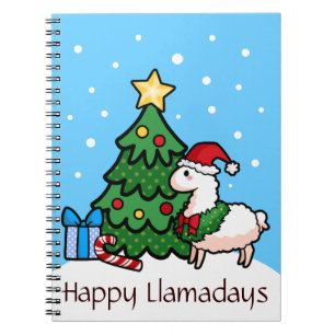Happy Llamadays Notizblock