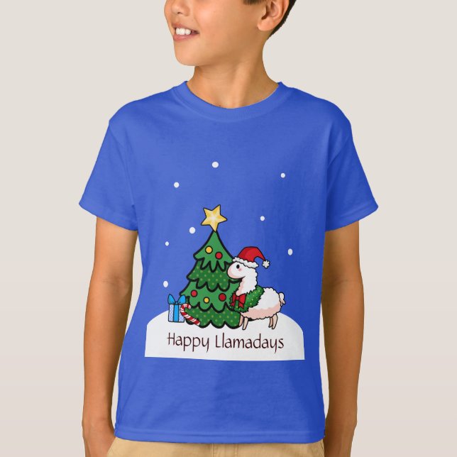 Happy Llamadays T-Shirt (Vorderseite)