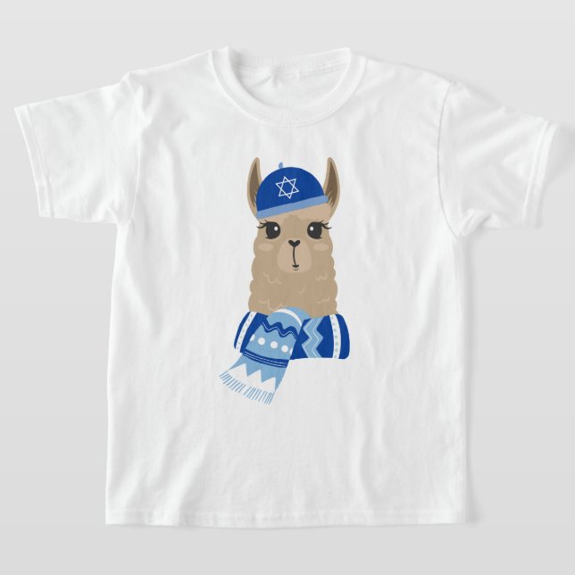 "Happy Llamakah" Funny Hanukkah T-Shirt (Ablage )