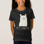 Happy Llamakkah Blue Hanukkah Llama Niedlich T-Shirt<br><div class="desc">Happy Llamakkah!</div>