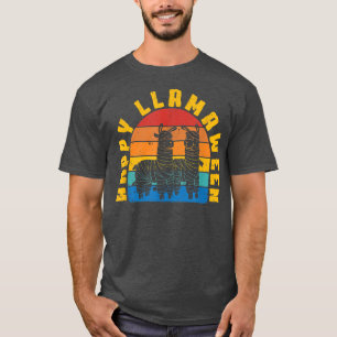 Happy Llamaween Beängstigendes, gruselig Spooky Fu T-Shirt