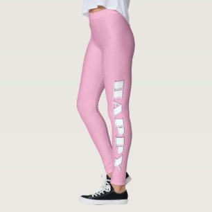 HAPPY Logo Rosa Leggings