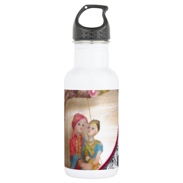 Happy Lovers Day Trinkflasche (Vorderseite)