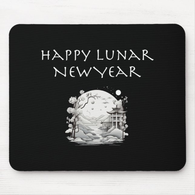 Happy Lunar New Year Charming Design Gift  Mousepad (Vorne)