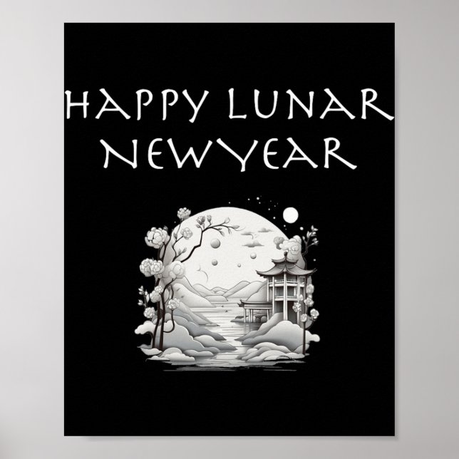 Happy Lunar New Year Charming Design Gift  Poster (Vorne)