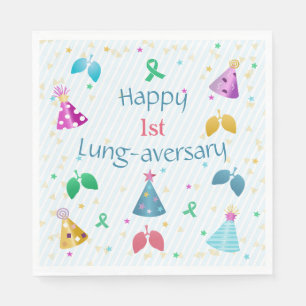 Happy Lung-Aversary-Party Serviette