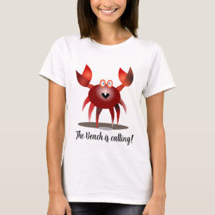 Happy lustige Rote Krabbe T-Shirt