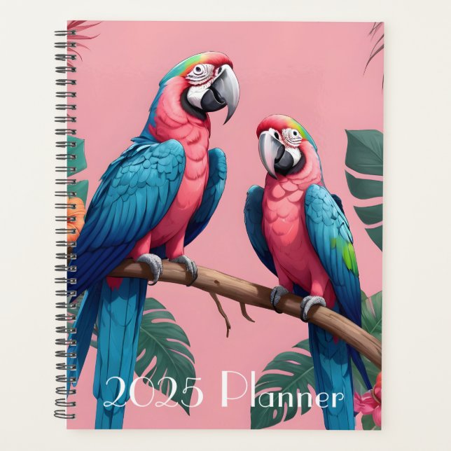 Happy Macaw Parrots Planer (Vorderseite)