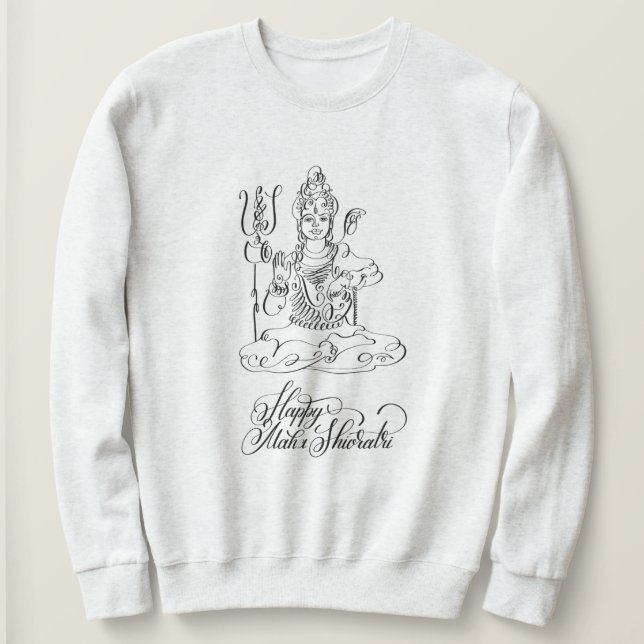 Happy Maha Shivratri, India Sweatshirt (Design vorne)