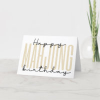 Happy Mahjong Geburtstag geklappt Dankeschön Karte