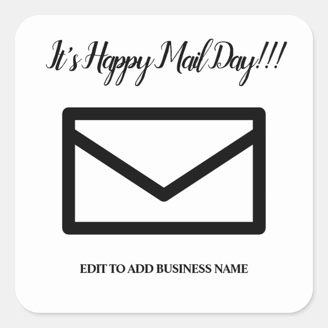 Happy Mail Decorative Stickers - Umschlagaufkleber (Vorderseite)