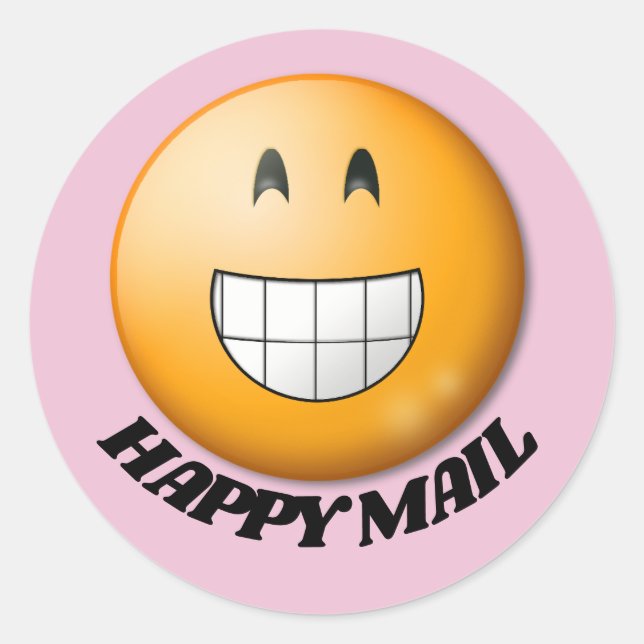 HAPPY MAIL SMILE Stickers (Vorderseite)