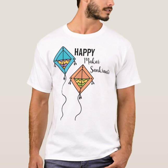 Happy Makar Sankranti T-Shirt (Vorderseite)