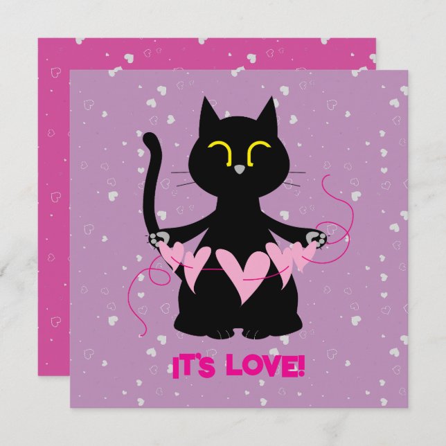 Happy Mama's Day - Funny Cat Card Einladung (Vorne/Hinten)