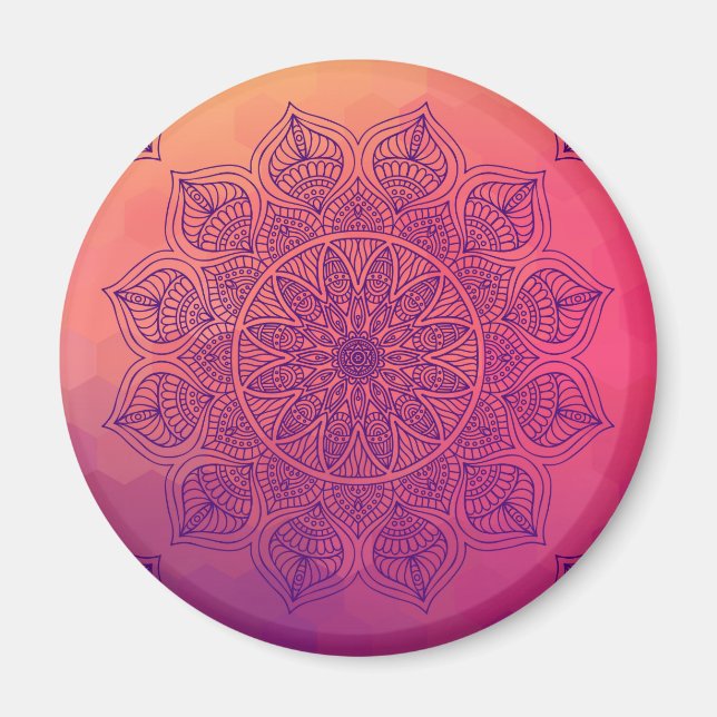 Happy Mandala Magnet (Vorne)