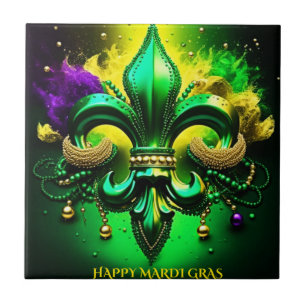 Happy Mardi Gras 2024 Fliese