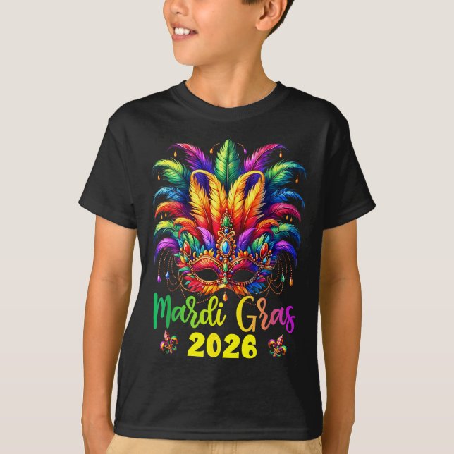 Happy Mardi Gras 2026 Jester Hat New Orleans Men W T-Shirt (Vorderseite)